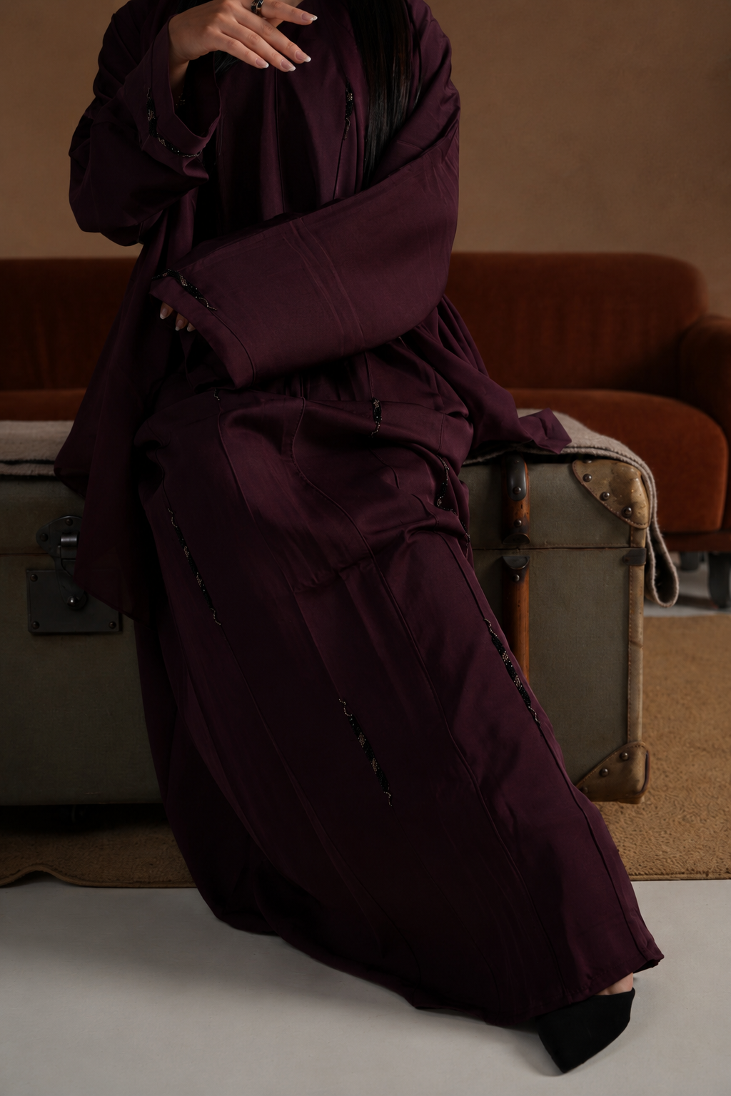 Abaya Grenat