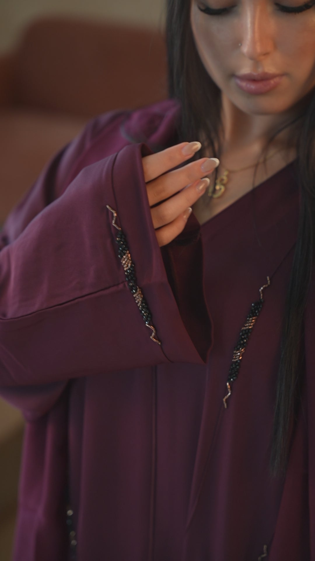 Abaya Grenat